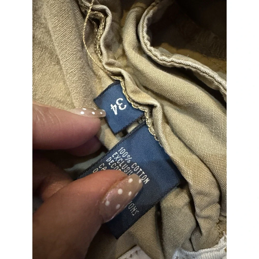 Polo Ralph Lauren Beige Surplus Fit Military Cargo Shorts - Mens‎ Size 34